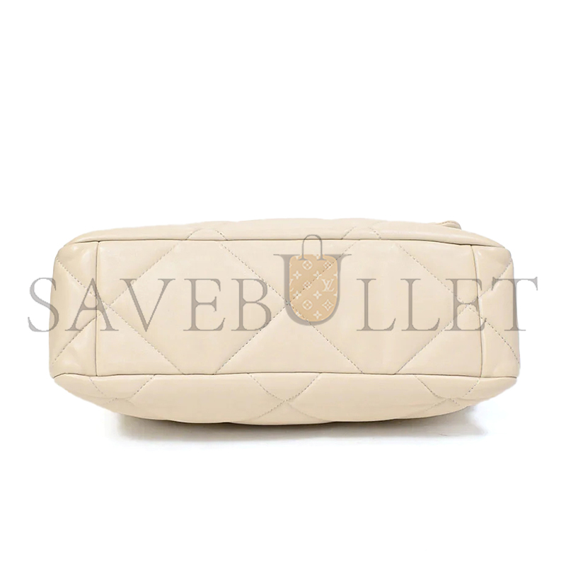CHANEL MASTER 19 BAG MEDIUM CHAIN FLIP APRICOT AS1161 (30*20*10cm)